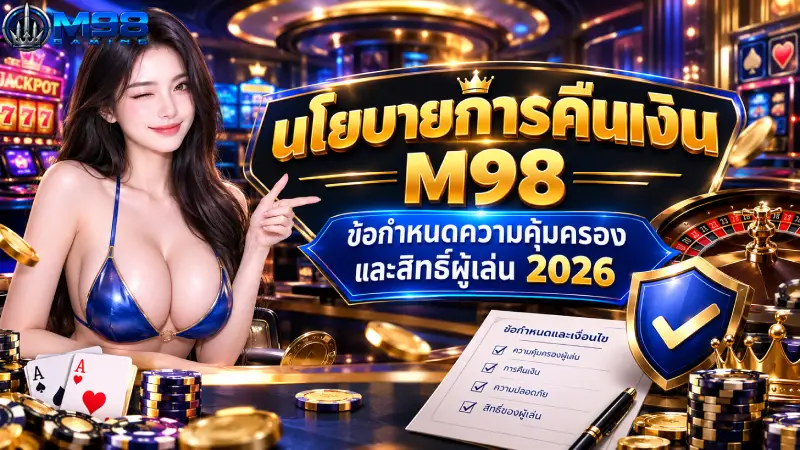 นโยบายการคืนเงิน M98 ข้อกำหนดความคุ้มครองและสิทธิ์ผู้เล่น 2026