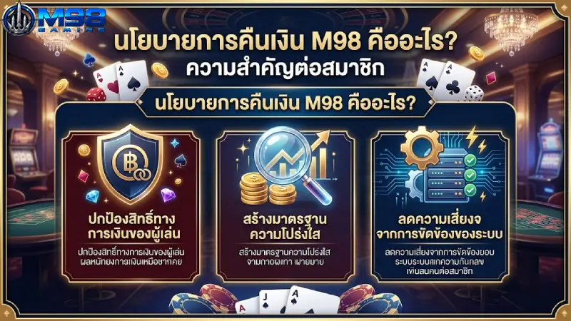 นโยบายการคืนเงิน M98 คืออะไร? ความสำคัญต่อสมาชิก